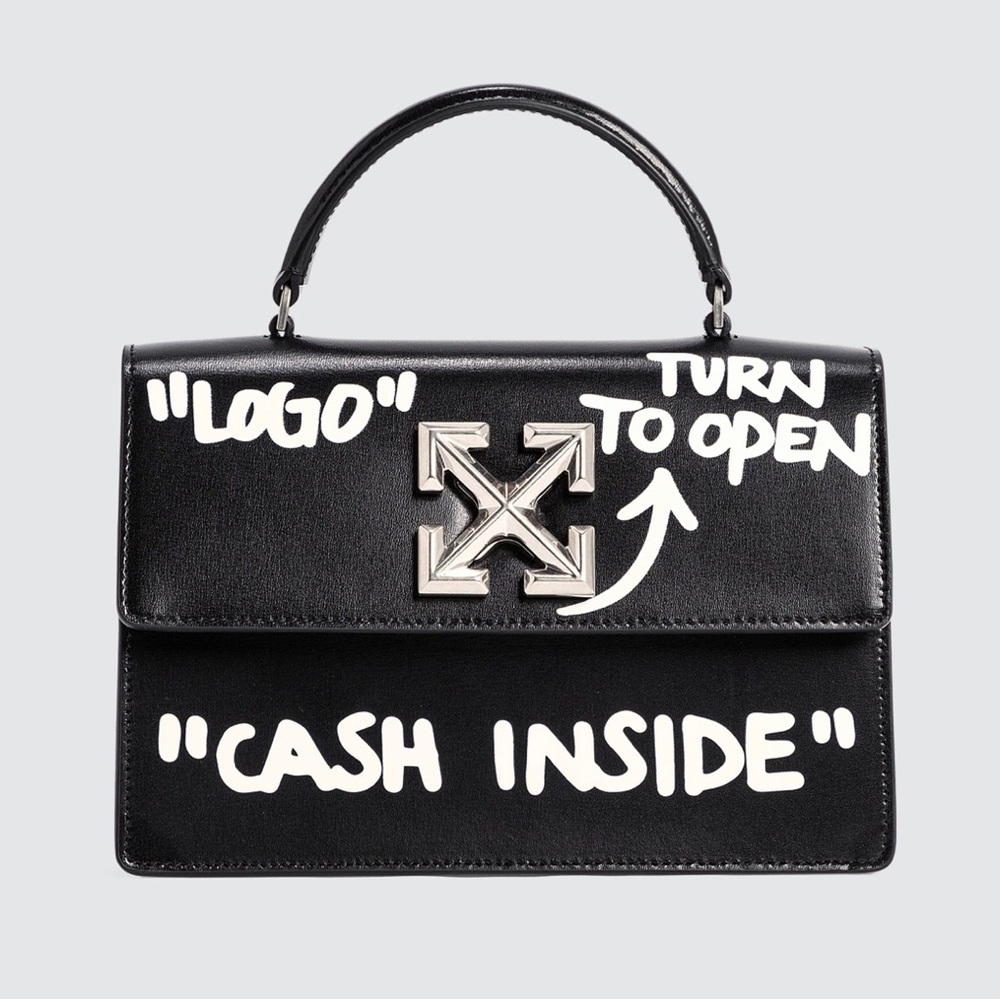 Chic Black Satchel with Silver Detailing